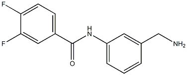N-[3-(aminomethyl)phenyl]-3,4-difluorobenzamide 结构式