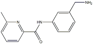 N-[3-(aminomethyl)phenyl]-6-methylpyridine-2-carboxamide 结构式