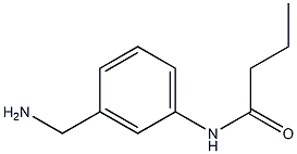 N-[3-(aminomethyl)phenyl]butanamide 结构式