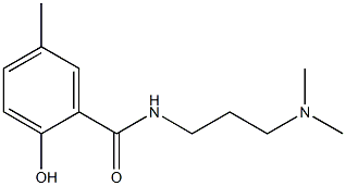 N-[3-(dimethylamino)propyl]-2-hydroxy-5-methylbenzamide 结构式