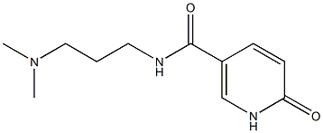 N-[3-(dimethylamino)propyl]-6-oxo-1,6-dihydropyridine-3-carboxamide 结构式