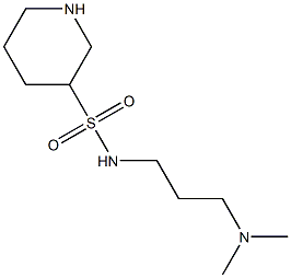 N-[3-(dimethylamino)propyl]piperidine-3-sulfonamide 结构式