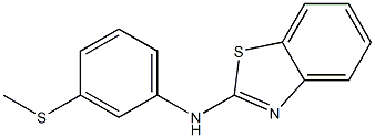 N-[3-(methylsulfanyl)phenyl]-1,3-benzothiazol-2-amine 结构式