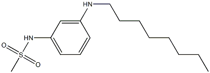 N-[3-(octylamino)phenyl]methanesulfonamide 结构式