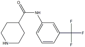 N-[3-(trifluoromethyl)phenyl]piperidine-4-carboxamide 结构式