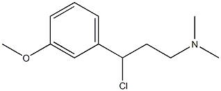 N-[3-chloro-3-(3-methoxyphenyl)propyl]-N,N-dimethylamine 结构式