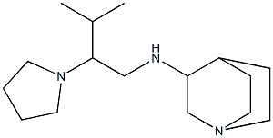 N-[3-methyl-2-(pyrrolidin-1-yl)butyl]-1-azabicyclo[2.2.2]octan-3-amine 结构式