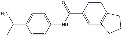 N-[4-(1-aminoethyl)phenyl]-2,3-dihydro-1H-indene-5-carboxamide 结构式