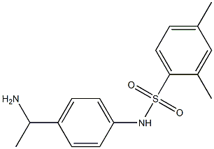 N-[4-(1-aminoethyl)phenyl]-2,4-dimethylbenzene-1-sulfonamide 结构式