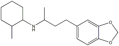 N-[4-(2H-1,3-benzodioxol-5-yl)butan-2-yl]-2-methylcyclohexan-1-amine 结构式