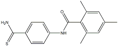 N-[4-(aminocarbonothioyl)phenyl]-2,4,6-trimethylbenzamide 结构式