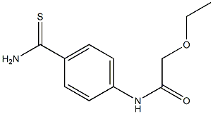 N-[4-(aminocarbonothioyl)phenyl]-2-ethoxyacetamide 结构式