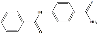 N-[4-(aminocarbonothioyl)phenyl]pyridine-2-carboxamide 结构式