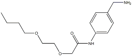 N-[4-(aminomethyl)phenyl]-2-(2-butoxyethoxy)acetamide 结构式