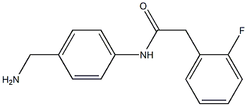 N-[4-(aminomethyl)phenyl]-2-(2-fluorophenyl)acetamide 结构式