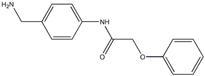 N-[4-(aminomethyl)phenyl]-2-phenoxyacetamide 结构式
