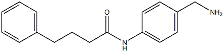 N-[4-(aminomethyl)phenyl]-4-phenylbutanamide 结构式