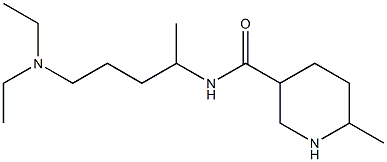 N-[4-(diethylamino)-1-methylbutyl]-6-methylpiperidine-3-carboxamide 结构式