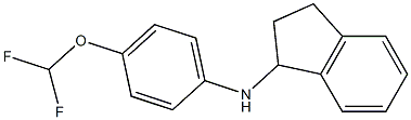 N-[4-(difluoromethoxy)phenyl]-2,3-dihydro-1H-inden-1-amine 结构式