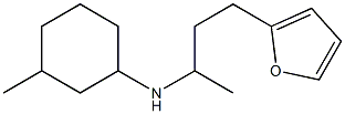 N-[4-(furan-2-yl)butan-2-yl]-3-methylcyclohexan-1-amine 结构式