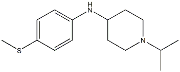 N-[4-(methylsulfanyl)phenyl]-1-(propan-2-yl)piperidin-4-amine 结构式