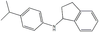 N-[4-(propan-2-yl)phenyl]-2,3-dihydro-1H-inden-1-amine 结构式