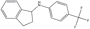 N-[4-(trifluoromethyl)phenyl]-2,3-dihydro-1H-inden-1-amine 结构式