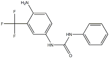 N-[4-amino-3-(trifluoromethyl)phenyl]-N'-phenylurea 结构式