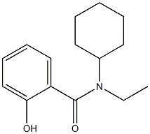 N-cyclohexyl-N-ethyl-2-hydroxybenzamide 结构式