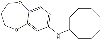 N-cyclooctyl-3,4-dihydro-2H-1,5-benzodioxepin-7-amine 结构式