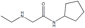 N-cyclopentyl-2-(ethylamino)acetamide 结构式