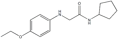 N-cyclopentyl-2-[(4-ethoxyphenyl)amino]acetamide 结构式