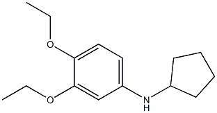 N-cyclopentyl-3,4-diethoxyaniline 结构式