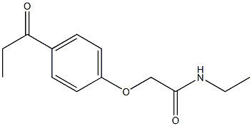 N-ethyl-2-(4-propionylphenoxy)acetamide 结构式