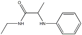 N-ethyl-2-(phenylamino)propanamide 结构式