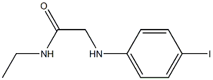 N-ethyl-2-[(4-iodophenyl)amino]acetamide 结构式