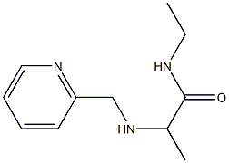 N-ethyl-2-[(pyridin-2-ylmethyl)amino]propanamide 结构式