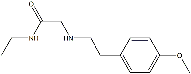 N-ethyl-2-{[2-(4-methoxyphenyl)ethyl]amino}acetamide 结构式