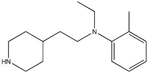 N-ethyl-2-methyl-N-[2-(piperidin-4-yl)ethyl]aniline 结构式