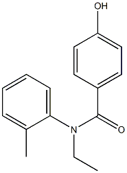 N-ethyl-4-hydroxy-N-(2-methylphenyl)benzamide 结构式