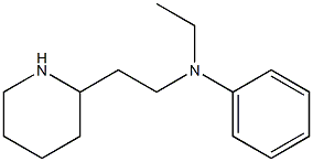 N-ethyl-N-[2-(piperidin-2-yl)ethyl]aniline 结构式