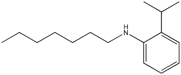 N-heptyl-2-(propan-2-yl)aniline 结构式