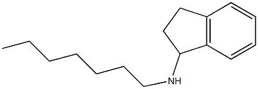 N-heptyl-2,3-dihydro-1H-inden-1-amine 结构式