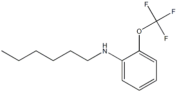 N-hexyl-2-(trifluoromethoxy)aniline 结构式