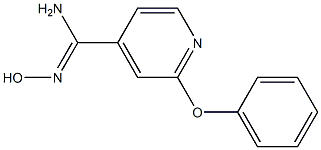 N'-hydroxy-2-phenoxypyridine-4-carboximidamide 结构式