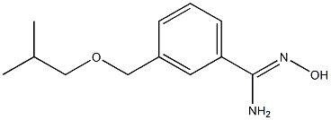 N'-hydroxy-3-(isobutoxymethyl)benzenecarboximidamide 结构式