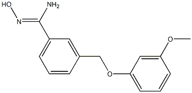 N'-hydroxy-3-[(3-methoxyphenoxy)methyl]benzenecarboximidamide 结构式