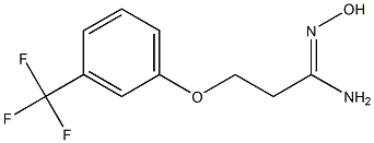 N'-hydroxy-3-[3-(trifluoromethyl)phenoxy]propanimidamide 结构式