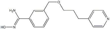 N'-hydroxy-3-{[3-(pyridin-4-yl)propoxy]methyl}benzene-1-carboximidamide 结构式