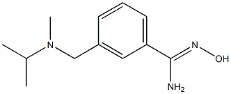 N'-hydroxy-3-{[isopropyl(methyl)amino]methyl}benzenecarboximidamide 结构式